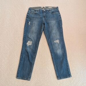 Vintage America Blues Boyfriend Women's Distressed Stretch Denim Jeans Sz 8/29